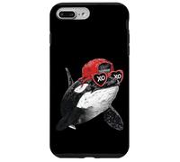 Custodia per iPhone 7 Plus/8 Plus Orca Giocosa con Occhiali da Sole Arte Marina Divertente