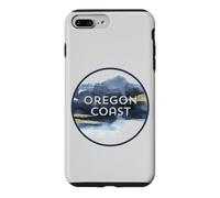 Custodia per iPhone 7 Plus/8 Plus Oregon Coast Pacific NW Vacation Souvenir Acquerello Design
