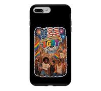 Custodia per iPhone 7 Plus/8 Plus Orgoglio americano LGBT 1776-2026 USA Freedom March