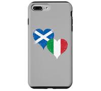 Custodia per iPhone 7 Plus/8 Plus Orgoglio Scozzese Italiano con Bella Bandiera Scozia Italia