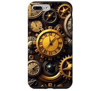 Custodia per iPhone 7 Plus/8 Plus Orologio vintage Steampunk Timepiece design meccanico