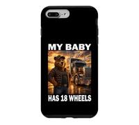Custodia per iPhone 7 Plus/8 Plus Orso Camionista Autista di camion Papà My Baby has 18 Wheels