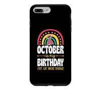 Custodia per iPhone 7 Plus/8 Plus Ottobre è il mio compleanno Sì, tutto il mese Boho Rainbow