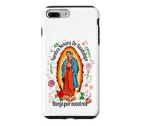 Custodia per iPhone 7 Plus/8 Plus Our Lady Virgen De Guadalupe Saint Virgin Mary Roses Flowers