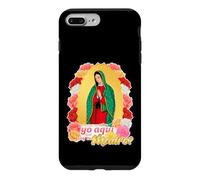 Custodia per iPhone 7 Plus/8 Plus Our Lady Virgen De Guadalupe Saint Virgin Mary Roses Flowers