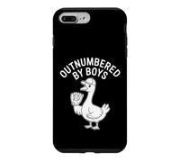 Custodia per iPhone 7 Plus/8 Plus Outnumbered By Boys Funny Daying Boy Mom Goose