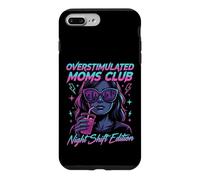 Custodia per iPhone 7 Plus/8 Plus Overstimulated Moms Club Retro Night Shift Edition Mama