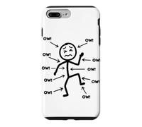 Custodia per iPhone 7 Plus/8 Plus Ow Body Dolore Umorismo Divertente Consapevolezza del dolore cronico