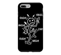 Custodia per iPhone 7 Plus/8 Plus Ow Ow Ow Consapevolezza del dolore cronico Commedia Stick Personaggio Divertente