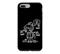 Custodia per iPhone 7 Plus/8 Plus Ow Ow Ow Funny Stickman Humorous Consapevolezza del dolore cronico