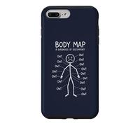 Custodia per iPhone 7 Plus/8 Plus Ow Ow Ow Stick Man Figura Divertente Dolore Cronico Umorismo Meme 4