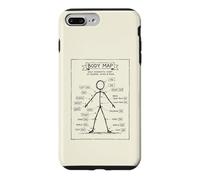 Custodia per iPhone 7 Plus/8 Plus Ow Ow Ow Stick Man Figura Divertente Dolore Cronico Umorismo Meme 2