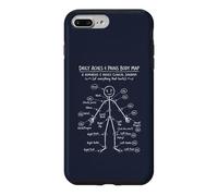 Custodia per iPhone 7 Plus/8 Plus Ow Ow Ow Stick Man Figura Divertente Dolore Cronico Umorismo Meme 3