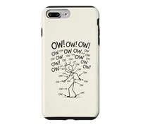 Custodia per iPhone 7 Plus/8 Plus Ow Ow Ow Stick Man Figura Divertente Dolore Cronico Umorismo Meme 7