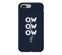 Custodia per iPhone 7 Plus/8 Plus Ow Ow Ow Stick Man Figura Divertente Dolore Cronico Umorismo Meme 14