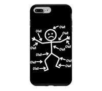 Custodia per iPhone 7 Plus/8 Plus Ow Ow Ow Stick Personaggio Commedia Figura Dolore Cronico
