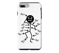 Custodia per iPhone 7 Plus/8 Plus Ow Ow Ow Stick Personaggio Figura Dolore cronico