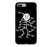 Custodia per iPhone 7 Plus/8 Plus Ow Ow Ow Stick Personaggio Figure Consapevolezza del dolore cronico