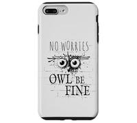 Custodia per iPhone 7 Plus/8 Plus Owl Be Fine Meme | Divertente gufo di Street Art Graffiti