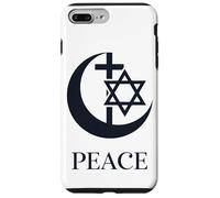 Custodia per iPhone 7 Plus/8 Plus Pace | Croce a Mezzaluna Esagramma Unità Interreligiosa Coesistere