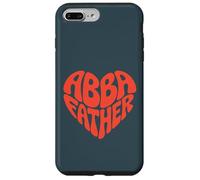 Custodia per iPhone 7 Plus/8 Plus Padre Abba - Tipografia di fede cristiana a forma di cuore
