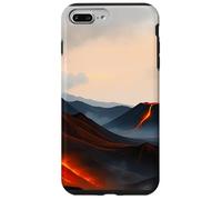 Custodia per iPhone 7 Plus/8 Plus Paesaggio vulcanico Lava Mountain Horizon Scene