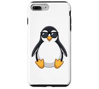 Custodia per iPhone 7 Plus/8 Plus Paffuto Cool Penguin con occhiali da sole Summer Vibes