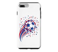 Custodia per iPhone 7 Plus/8 Plus Pallone da calcio dinamico, frammenti frantumati, stelle e coriandoli