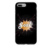 Custodia per iPhone 7 Plus/8 Plus Pallone da calcio in stile fumetto per fan di arte