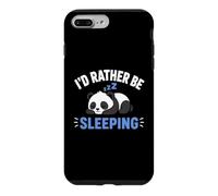 Custodia per iPhone 7 Plus/8 Plus Panda Sleep Funny Nap Humor Lazy I'd Rather Be Sleeping