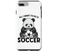 Custodia per iPhone 7 Plus/8 Plus Panda Soccer Tutto quello che voglio fare è un simpatico giocatore di orsi