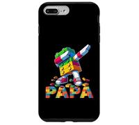 Custodia per iPhone 7 Plus/8 Plus PAPA Master Builder Dabbing Building Blocks Father's Day Fun