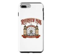 Custodia per iPhone 7 Plus/8 Plus Parco divertimenti Riverview Chicago Illinois Nostalgia