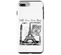 Custodia per iPhone 7 Plus/8 Plus Paris With Love from Paris France French Postcard