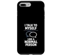Custodia per iPhone 7 Plus/8 Plus Parlare con me Umorismo introverso divertente pensiero eccessivo