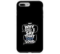 Custodia per iPhone 7 Plus/8 Plus Parlare con me Umorismo introverso divertente pensiero eccessivo