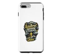 Custodia per iPhone 7 Plus/8 Plus Passeggiando attraverso le tempeste con Gesù Christian Faith Design