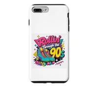 Custodia per iPhone 7 Plus/8 Plus Pattini a rotelle anni '90 regalo per lei nostalgia