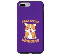 Custodia per iPhone 7 Plus/8 Plus Paw-sitive Principessa amante dei cani Carino Cartone animato
