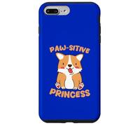 Custodia per iPhone 7 Plus/8 Plus Paw-sitive Principessa Cane Kawaii Carino Divertente
