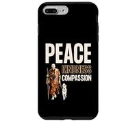 Custodia per iPhone 7 Plus/8 Plus Peace Kindness Compassion Walk for Peace Monk & Aloka Dog