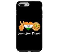 Custodia per iPhone 7 Plus/8 Plus Peace Love Biryani Amante del cibo indiano