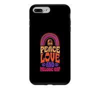 Custodia per iPhone 7 Plus/8 Plus Peace Love e rap melodico Bohemian Rainbow