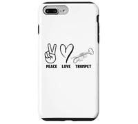 Custodia per iPhone 7 Plus/8 Plus Peace Love Trumpet Proud Uomo Donna Trumpeter