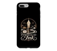 Custodia per iPhone 7 Plus/8 Plus Penna stilografica, con pennino per diari e amanti degli innamorati, stile vintage, alimentato da inchiostro