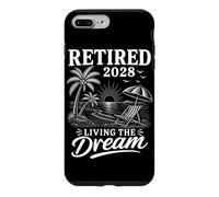Custodia per iPhone 7 Plus/8 Plus Pensionato 2028 Living The Dream Beach Vacation Pensione