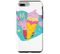 Custodia per iPhone 7 Plus/8 Plus Peppa Pig Yum Ice Cream