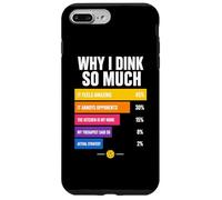 Custodia per iPhone 7 Plus/8 Plus Perché bevo così tanto: grafico Pickleball