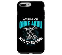 Custodia per iPhone 7 Plus/8 Plus Perché io fahre perché non posso fare a meno di batteria perché io posso avere una bici elettrica