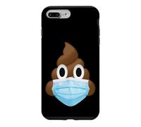 Custodia per iPhone 7 Plus/8 Plus Personaggio Cacca Mascherata Divertente Quarantena Umorismo Grafica